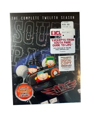 South Park: The Complete Twelfth Season (Black) - DVD NEW! NWT!!!